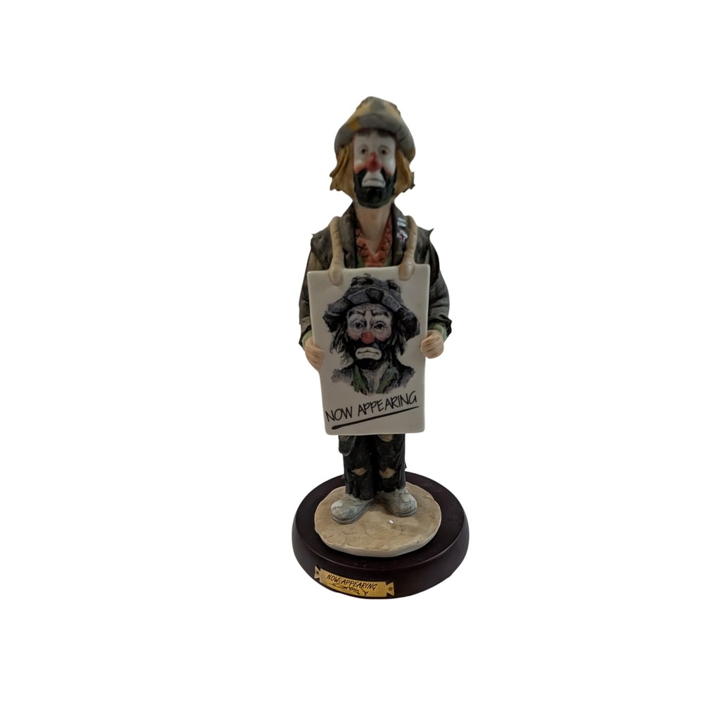 Emmett Kelly Jr Now Appearing Flambro Signature Collection Figurine 9990 1992